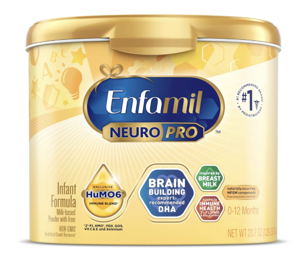 Enfamil NeuroPro Baby Formula, MFGM* 5-Year Benefit, Expert-Recommended Brain-Building Omega-3 DHA, Exclusive Immune Supporting HuMO6 Blend, Infant Formula Powder, Baby Milk, 20.7 Oz
